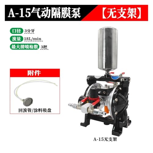 Bomba de diafragma neumática A-15 mini y doble diafragma para equipos de pintura 3