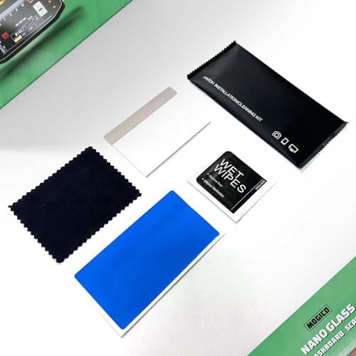 Mogico Nano Glass Motorcycle Dashboard Screen Protector for Ducati Scrambler 2023+ (Icon, Full Throttle, Nightshift) 4.3" TFT Display – (2x Ultra Clear & 2x Anti-Glare, Anti-Scratch, Bubble-Free) by Mogico - Used condition - Image 7