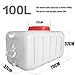 AMAZWI Water Storage Water Tank with Tap Thickened Portable Household Water Tank for Camping Hiking Climbing Travel Outdoor Activities(100L)
