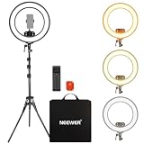 NEEWER RB18B Aro de Luz 18" Inalámbrico, Iluminación Edge Lit Pro