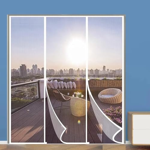 Zanzariera Magnetica Porta Finestra 180x240cm, Vetroresina, Apertura Laterale