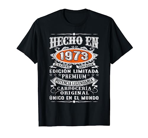Hombre Hecho En 1973 Edición Limitada Cumpleaños 50 Años Camiseta