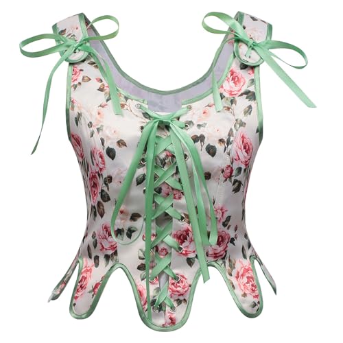 Corset floral respirant pour rétro silhouette affinée et fermeture éclair facile