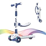 Kick Scooter, 5.5' Solid Tire, Dual Braking, 5-8 Miles, Foldable Kick Scooter