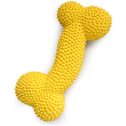 Petper Cw-0096EU Dog Toy Squeaky Latex Puppy Spiny Bone Toy For Playing & Training Cover