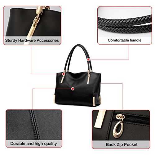 Image of FOXLOVER Large Capacity Tote Handbags for Women, Women's Top-handle Bags Fashion Shoulder Bags Purses Minimalist design