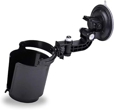 Zento Deals Premium Quality Black Recessed Folding Cup Drink Holder black1