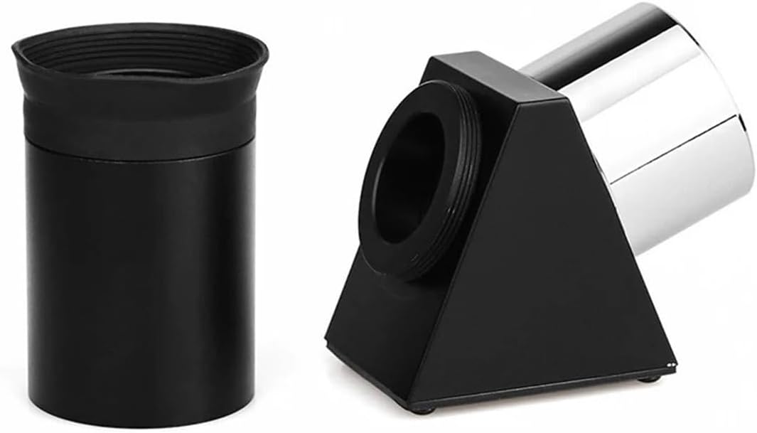 Astrophotography Accessories 1.25 Inch 45 Degree Diagonal Prism W/ 48 Degree 25mm Eyepiece for Astronomical Telescope