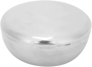 Tigela de barbear de barba masculina, tigela de barbear de barba caneca de espuma de cuidados masculinos tigela de sabão de espuma de barbear para homens caneca de sabão para barbear e cuidados com os conjuntos de sabonete de aço inoxidável com poeira da tampa (tigela)