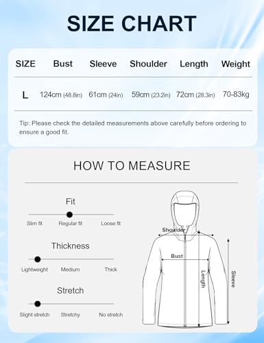 Image of Venzina Sunscreen Jacket for Men Lightweight UPF 50+ Breathable Sun Hoodie Wind-Resistant Quick-Dry Packable Jacket for Running Hiking Fishing