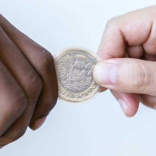 100 cápsulas transparentes para monedas 25mm pack miniatura 6