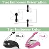 Custom Book Embosser Personalized Embosser with Your Name from The Library of Stamp Customized Self-Inking Library Stamp Embosser Gift for Book Lover