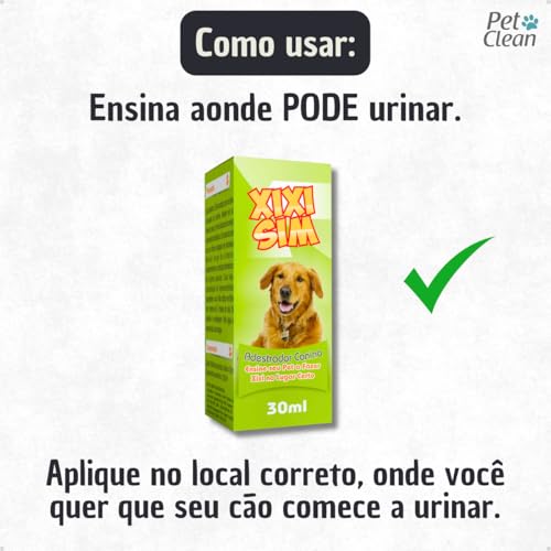 KIT 2 Educador Adestrador Sanitário Xixi Stop 500ml Não Pode Adestramento Cachorro + Xixi Sim 30ml -