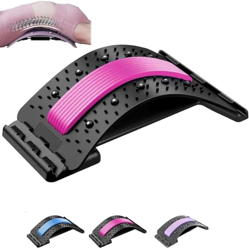 Rückenstrecker lendenwirbelbrett – rückendehner orthopädischer mit Massagepunkten, verstellbar, ideal bei