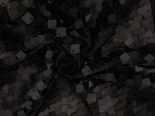 Tissu résille paillettes noir stretch Lycra confortable pour robe géométrique