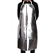 HWZZ Delantal De Papel De Aluminio Aislamiento Ignífugo Anti-Alta Temperatura Ropa Protectora Anti-Escaldado Anti-Radiación Delantales De Seguridad,Plata,OneSize