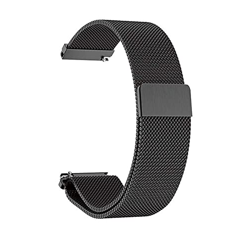 Correa de reloj de acero inoxidable elegante con cierre desplegable seguro de 20mm