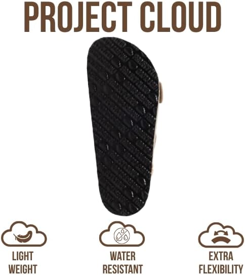 Project Cloud 100% Genuine Leather Beach Sandals for Women 2026 with Lightweight & Comfortable Slides for Women - Non Slip with Memory Foam Slingback Womens Sandals 2026 (Garda) - Image 4