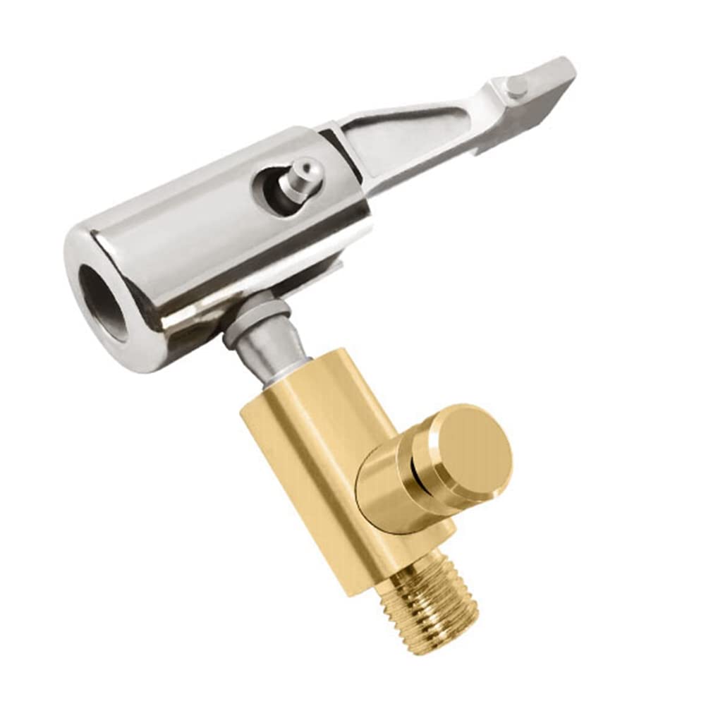 Tiyao Air Pump Nozzle Adapter With Deflation Inflator Valve Connector Head Clip Metal Fast Conversion Car