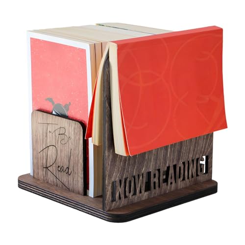 ulapithi Pequeña librería para espacios pequeños, estantería para dormitorio | Expositor de estantería pequeña, organizador de escritorio de madera, expositor de escritorio, organizador de dormitorio,