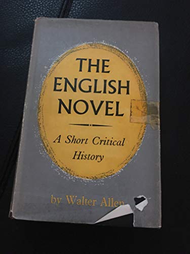The English novel: a short critical history [German] B0000CIZAI Book Cover