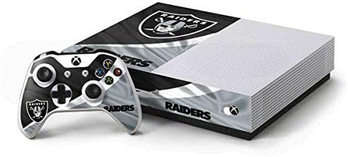 Skinit Decal Gaming Skin Compatible with Xbox One S Console and Controller Bundle - Officially Licensed NFL Las Vegas Raiders Design