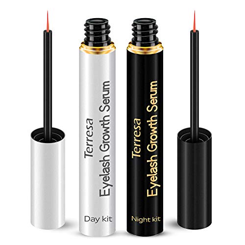 Eyelash Growth Serum, Terresa 2 Pack Lash Serum Brow Growth Enhancer, Day