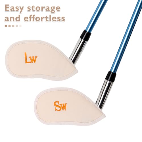 Housses de golf blanches pour fers protection légères set 12 - 3
