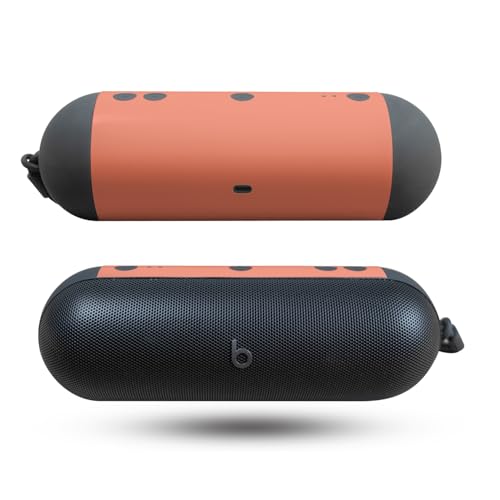 Image of Speaker Skin Compatible with Beats Pill (2024) - Solid Salmon - Premium 3M Vinyl Protective Wrap Decal Cover - Easy to Apply | Crafted in The USA by MightySkins