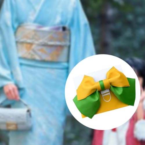 Kimono Obi Belt for Ladies Lightweight Wide Pre Tied Bow Japanese Clothing Belt2