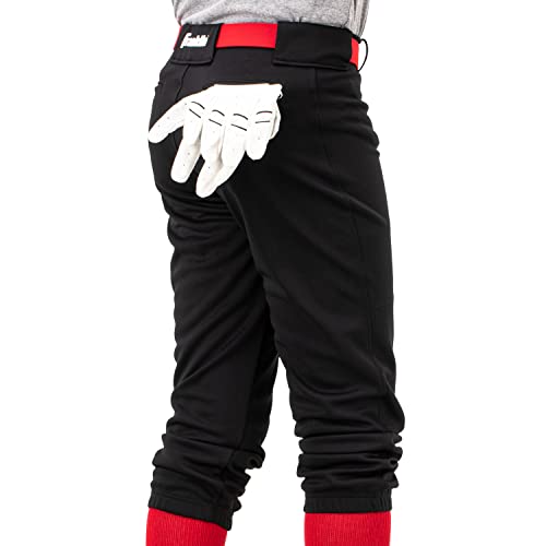 Franklin Sports Youth Baseball and Softball Pants with Belt Loop - Baseball Pants for Girls and Boys - Knicker - Youth Large - Black by Franklin Sports - Image 8