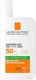 La Roche-Posay Anthelios UVMune 400 Oil Control Invisible Fluid SPF50+ Sun screen for Oily, Blemish-Prone Skin