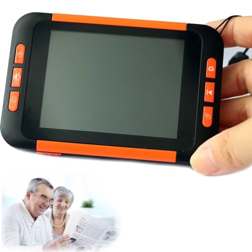 Lupa de video digital, portátil y portátil, múltiples modos de color, ideal para leer periódicos y texto pequeño