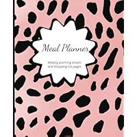 2024 Meal planner, budget and meal planner, 52 week meal planner, blank meal planner pages with shopping list pages, weekly meal plan