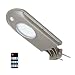 LED Solar Street Light Outdoor Commercial Motion Sensor IP65 Waterproof Remote Controlled Dusk to Dawn Wall/Pole Mount Night Area Security Lighting 500LM
