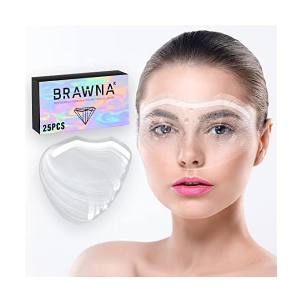 25 Protective Shower Visors for Eyelash Extensions, Microblading, Brow