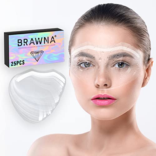 25 Protective Shower Visors for Eyelash Extensions, Microblading, Brow