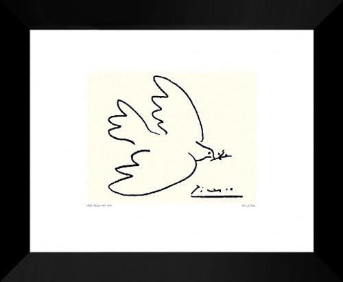 ArtDirect Pablo Picasso Framed Art Print 24x20 Dove of Peace