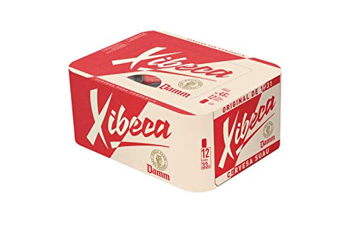 Damm - Cerveza Xibeca, Pack de 12 Latas 33cl | Cerveza Suave, Fresca, Bebida Barata, Original, en Lata, Alta Calidad