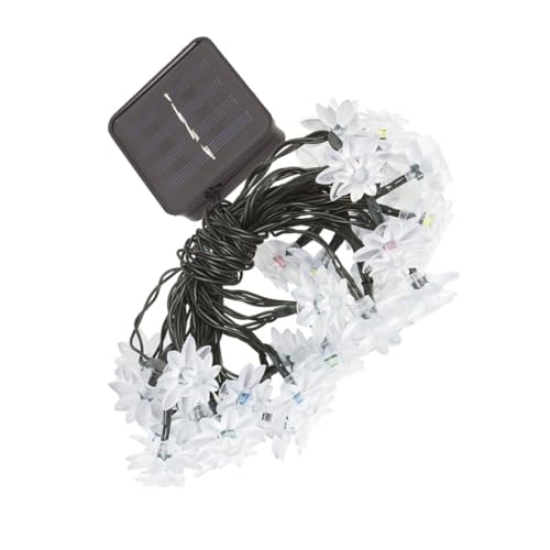 Luces solares LED decorativas loto 12m 100 LEDs blancas