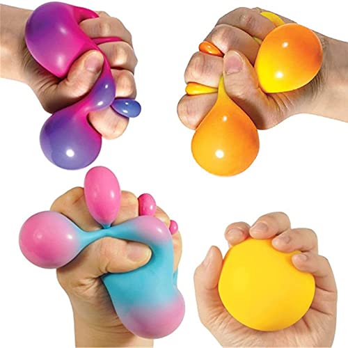 XINYOU Stress Ball for Adults and Kids - Anti Stress Sensory Ball Squeeze Toy-Colour Change Ball-Sensory Toys-Anti Stress Squeeze Balls-Anxiety Reliever Dough Stretchy