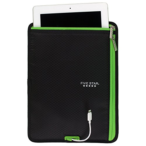 Cinq étoiles Binder-ready Tablette Sleeve Noir Vert 73314 - 2
