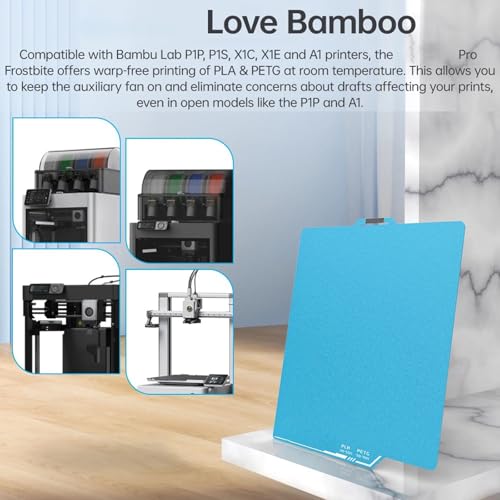 Accessoires d'imprimante 3D plaque acier ressort texturée P1P