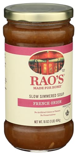 Image of Rao's Made for Home French Onion Soup, 16 oz, Traditional Italian Heat and Serve Soup, Made with Premium Quality Ingredients (Pack of 2)