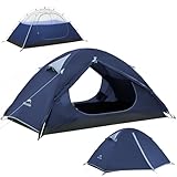 Naturehike Bleik - Tienda de campaña ultraligera impermeable (3000 mm) para 2-3 personas, ligera para camping, senderismo y trekking (azul/2 personas)