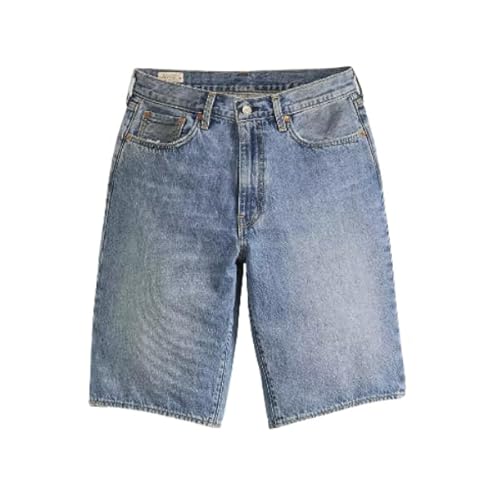 Short baggy en jean délavé foncé par Levi's