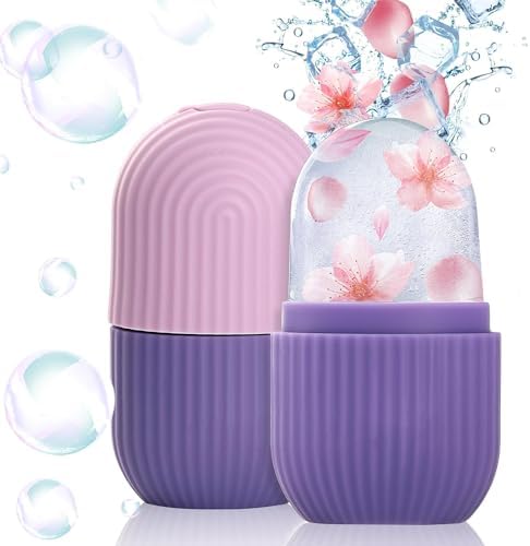 XML Ice Face Roller Silicone Facial Cube for Eyes Neck Massage Remove Dark Circle Pore Shrink Face Skin Care Ice Pack Mould for Knee,Back Pain Relief,Injuries Beauty Tools (Multicolour)