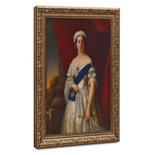 Portrait de la jeune reine Victoria impression toile 61cm