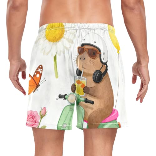 Secado rápido garantizado en pantalones cortos de natación para hombre con estampados 2
