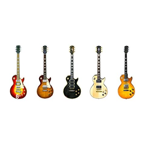 Gibson Les Paul Greeting Card by George Morgan Cover